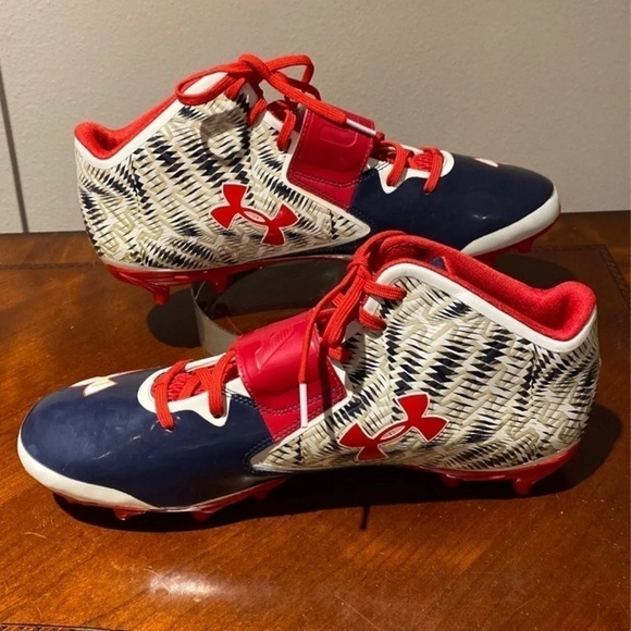 Under Armour Shoes New Ua
Under Armour Cleats Mens Size
13 Red White Blue EUC